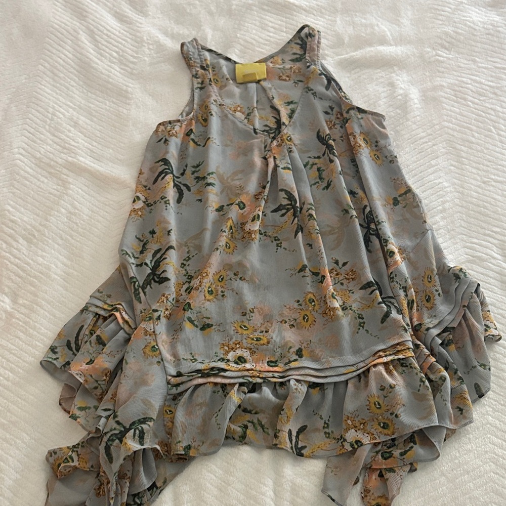Maeve Yellow and Green Floral Top